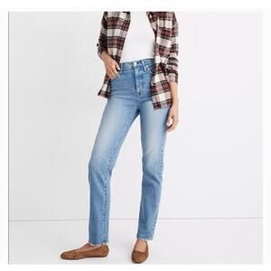 Madewell classic straight jeans size 27 medium light wash high rise